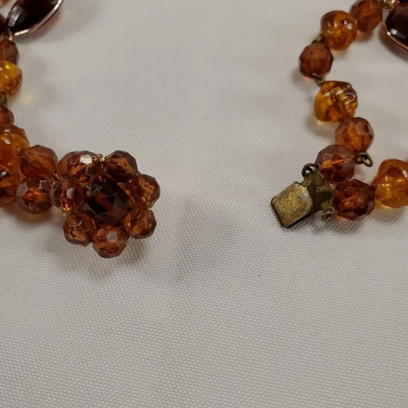 Vintage Western Germany 1950's Beaded Multistrand Necklace - Picture 6 of 9